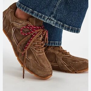 JEFFREY CAMPBELL Kai Sneakers - Natural Suede size 7.5